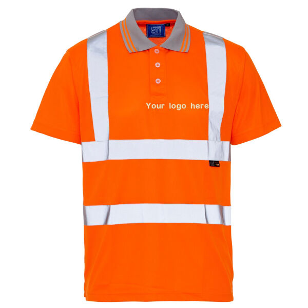 H76 Hi Vis Orange Polo shirt Thumbnail